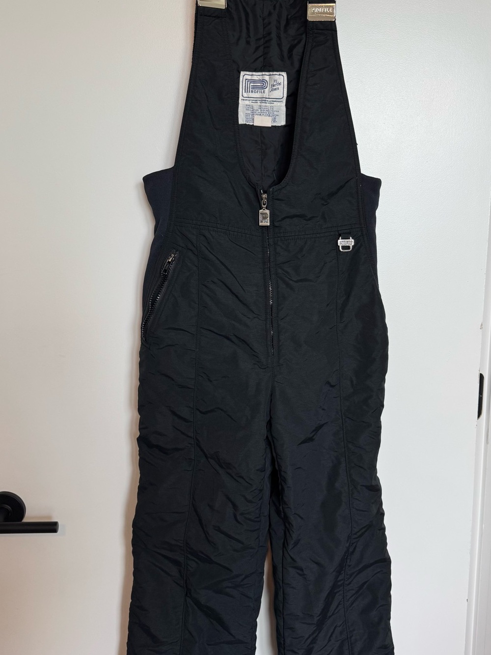 Profile vintage women’s insulated snow, bib size medium